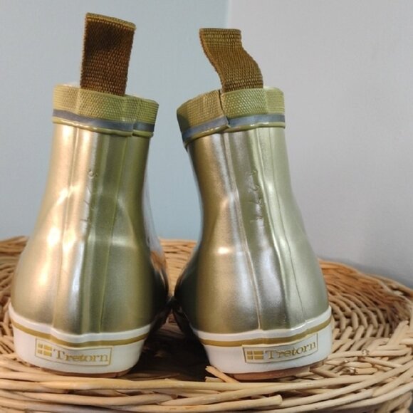 TRETORN Eco Ortholite Kids Shiny Gold Snow Boots Size EU 36 Unisex - Picture 4 of 10